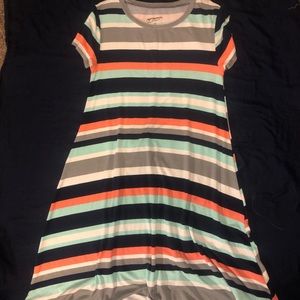 Striped cotton dress